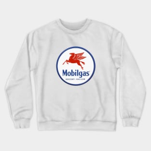 Mobilgas vintage sign Crewneck Sweatshirt